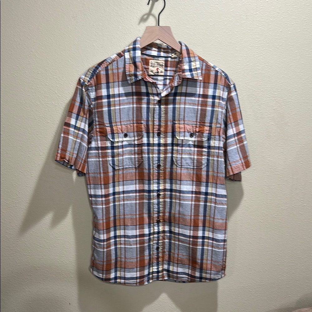 RedHead Size Medium Plaid Short-Sleeve Shirt